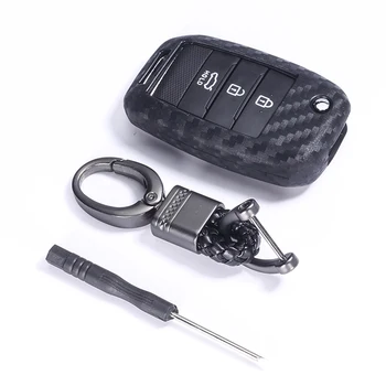 

Silica Gel Key Case Cover for Kia Rio 3 K2 Ceed Cerato K3 Sportage 4 Picanto K5 Optima Sorento Forte Stinger 2017 2018