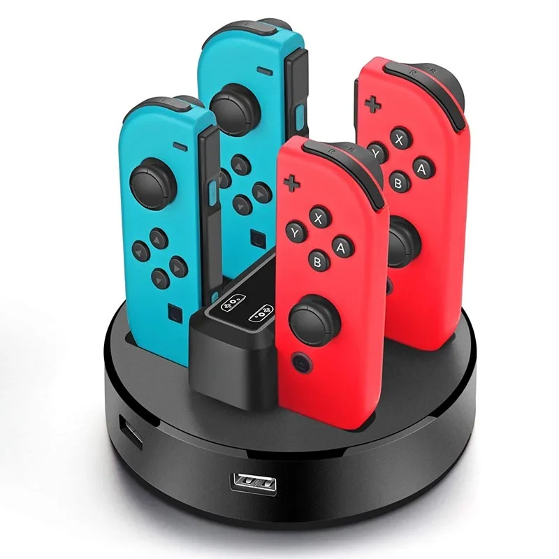 

Joy-Con Charger Dock Station LED Charging Dock Charge Stand Holder with Micro USB Cable for Nintendo Switch Console