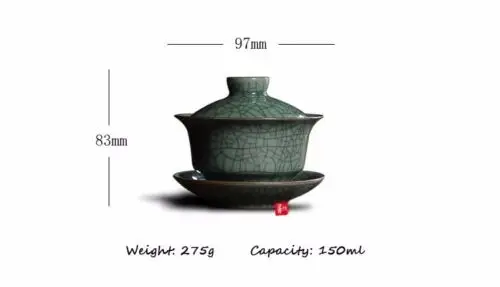 [GRANDNESS] Longquan Celadon фарфоровые фотографические чашки потрескавшееся глазурье 150