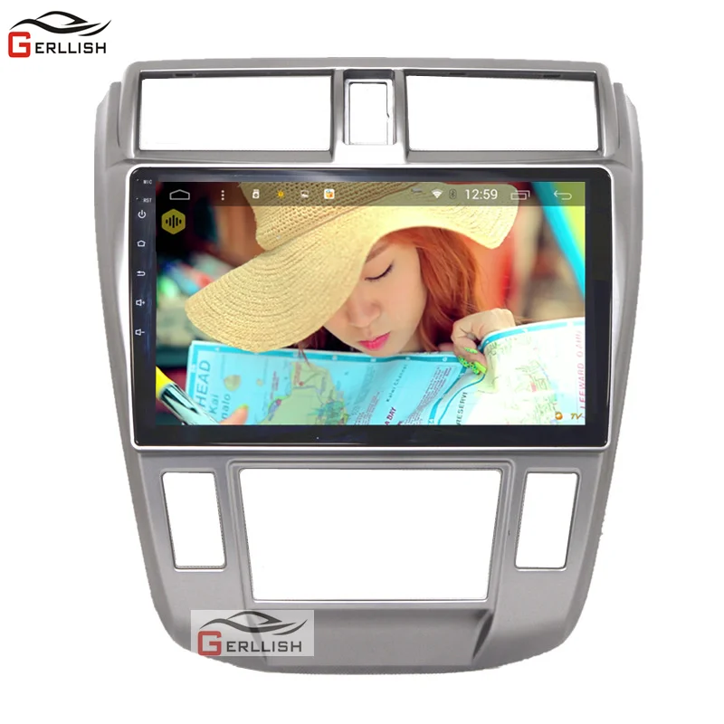 1GB RAM 16GB ROM Авто радио 10," HD gps Android 8,1 для Honda City 2008-2013 авто AC с HD сенсорным экраном Поддержка резервной камеры - Цвет: 1GB RAM 16GB ROM