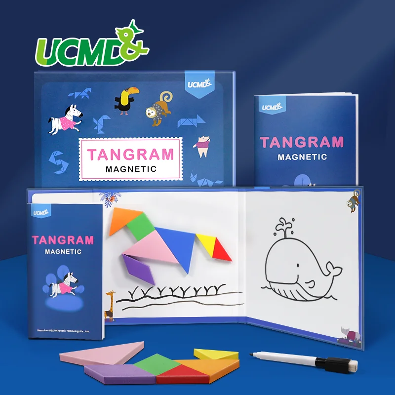 Магнитный из ЭВА (этиленвинилацетат) 3D головоломки Tangram Игры Интеллектуальные