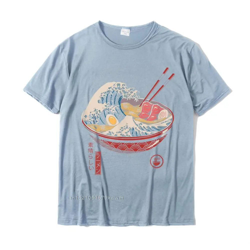 100% Cotton Fabric Man Great Ramen Wave T-Shirt T-Shirt__3206 Tshirts Simple Style T Shirt New Design Round Neck Tops Shirts Great Ramen Wave T-Shirt T-Shirt__3206 light