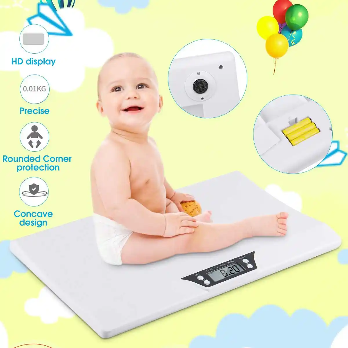 Balance Electronique Intelligente Pour Bebe Echelle De Poids Multifonctionnelle Pour Nouveau Ne Chat Chien kg Poids Max Affichage Outil De Mesure Domestique Aliexpress
