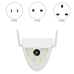 Hd 1080p casa jardim ao ar livre sem fio da lâmpada wifi câmera de segurança visão noturna câmera rede