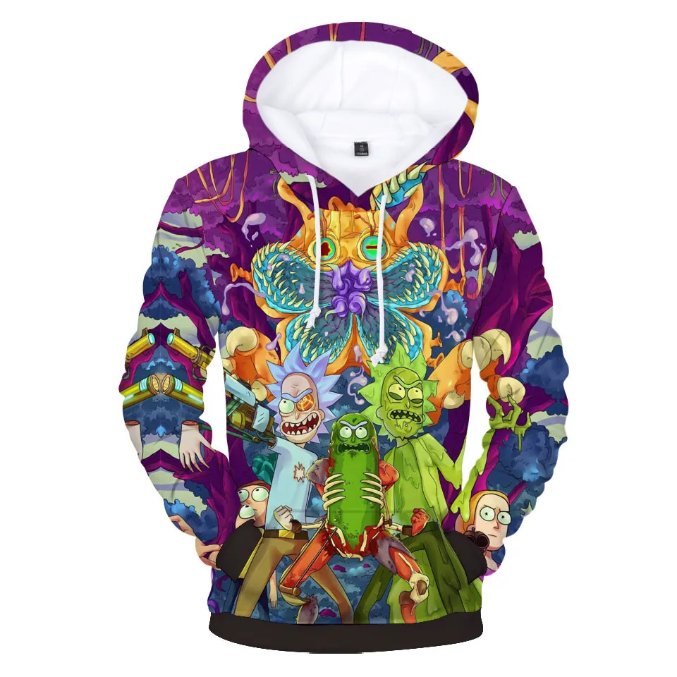  3 To 13 Years Kids Hoodies Rick and Morty 3D Printed Hoodie Sweatshirt Boys Girls Long Sleeve Carto