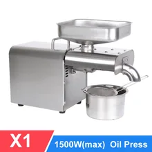 Пресс для масла автоматический бытовой льняной экстрактор для масла арахисовое масло пресс для холодного отжима масла машина 1500 Вт