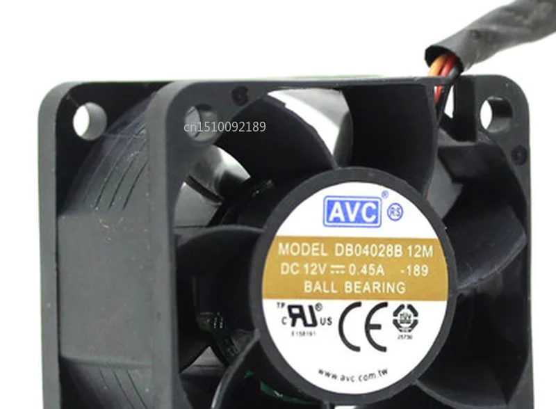 4028 DB04028B12M-189 12V 0.45A 4 см 3PIN Сервер вентилятор охлаждения
