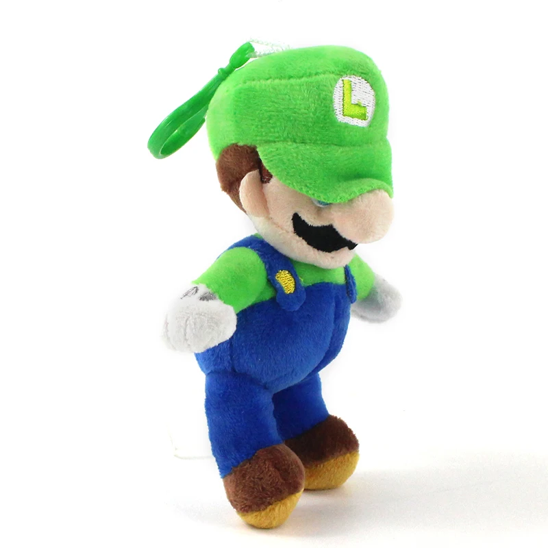 16 см 10 шт./лот Super Mario Bros Luigi плюшевый брелок для ключей кукла мини-подвески для детей Подарки