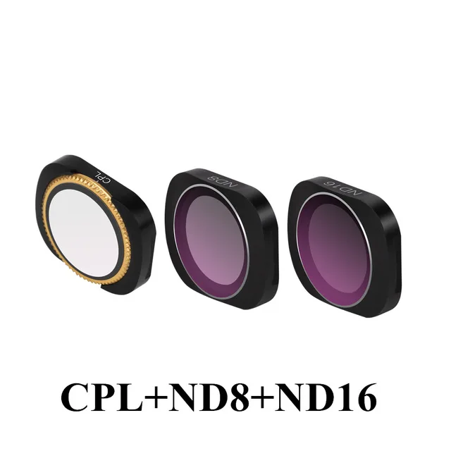 UV ND8 ND16 Карманная линза DJI OSMO фильтр DJI Осмо камера MCUV CPL ND4 8 16 32 64 магнитный фильтр из алюминиевого сплава DJI OSMO карманные аксессуары - Цвет: UV ND8 ND16