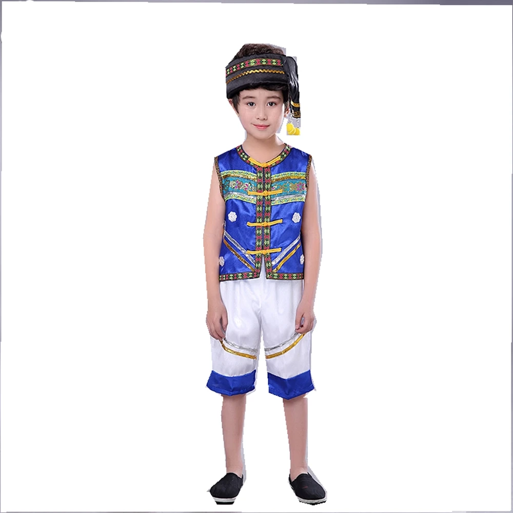 Детский Древний китайский костюм Китайский народный танцевальный для девочек и