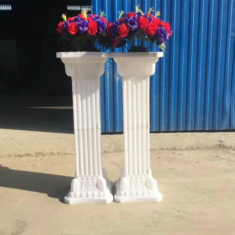 

European Style Roman Columns White Color Plastic Pillars Road Cited Wedding Props Event Decoration Supplies 2pcs/lot