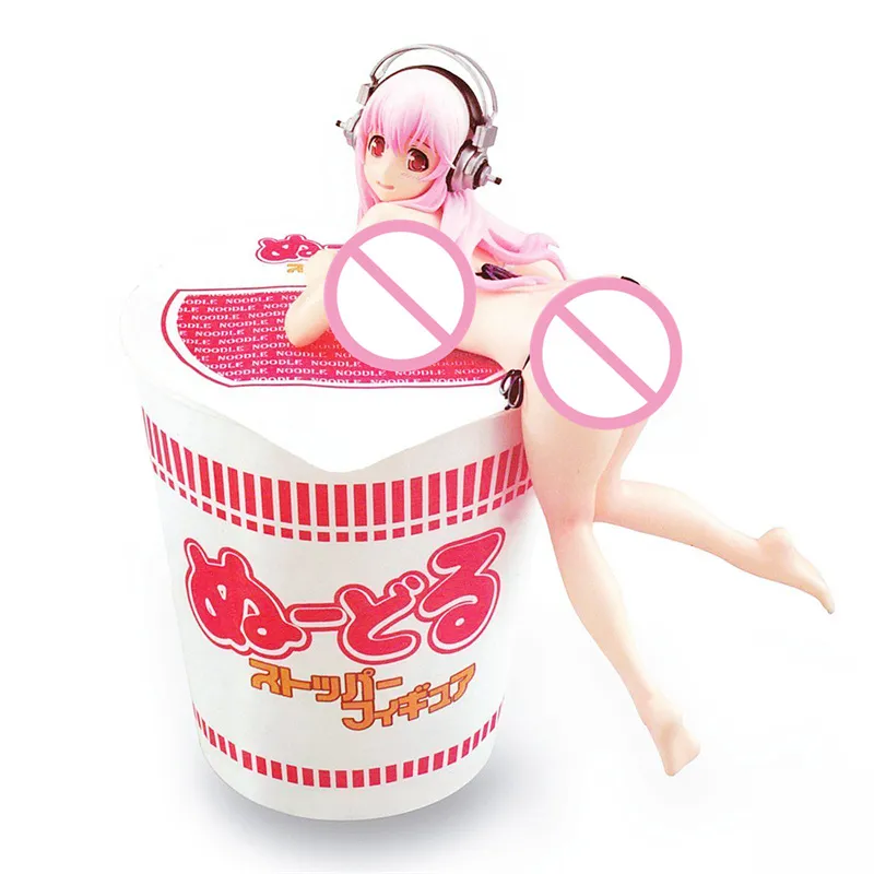 12Cm Super Sonico PVC Action Figure Swimsuit Model Japanese Anime Figure Nitro Cartoon Figurines Sexy Girl Collectible Doll Toys