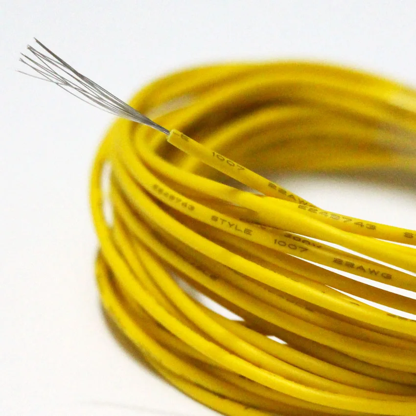 5 м/лот UL 1007 провод 24AWG 1 4 ПВХ мм электронный кабель сертификация изолированный