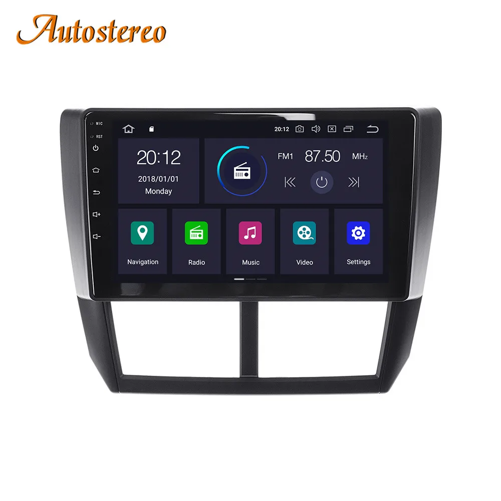 Android 10 автомобильный dvd-плеер gps-навигация, радио, стерео для Subaru Forester 2008+ головное записывающее устройство Авто Радио мультимедийный плеер