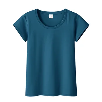

RC22 Summer 2020 Blue short t shirt Women sleeve Top Garment