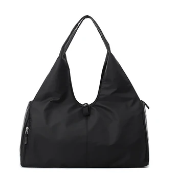 

Outdoor Sports Handbag Fitness Bag Compartment Sports Swimming Travel Night Duffel Bag-Black