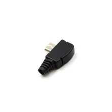 1 шт. черный прямоугольный Micro USB 5 P порт штекер разъем с пластиковой крышкой