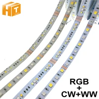 RGBCCT LED Strip 5050 12 V/24 V 5 Kleur in 1 Chips RGB + WW + CW 60 LEDs/m 5 m/partij RGBW LED Strip Licht 5 m/partij.