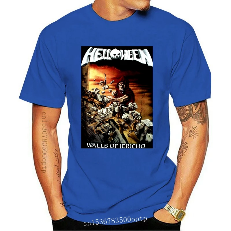New Helloween Walls Of Jericho 1985 Album Cover T Shirt |