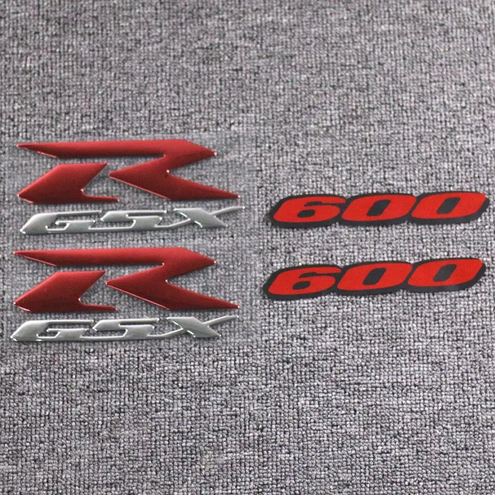 Motorcycle 3D Reflective GSX-R 600 Emblem Fairing Kit Body Side Sticker Decals For Suzuki GSXR600 GSXR Tail Wheel Stickers | Автомобили и