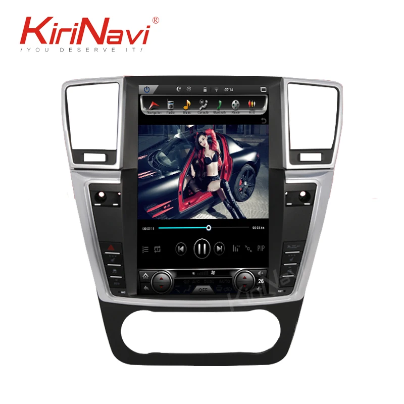 Киринави Тесла стиль вертикальный экран 12," Android 7,1 автомобильный Радио gps навигация для Mercedes benz GL350 GL400 GL450 ML300 ML350 ML500 автомобильный Dvd мультимедийный плеер радио Automotivo 2012