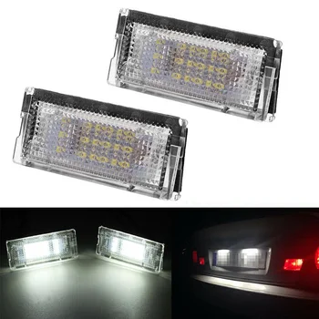 

TIOODRE 2 PCS LED License Plate Light Led Number Plate Holder Lamp Shock-resistant Long life Durable for BMW E46 vehicles New