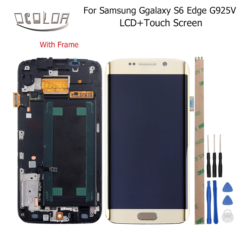 Ocolor для samsung Ggalaxy S6 Edge G925V ЖК-дисплей и сенсорный экран 5 1 ''Замена сборки с