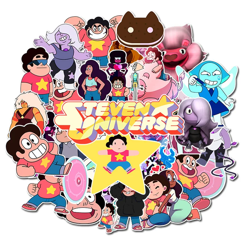 

50Pcs DIY Paste Sticker Brand Waterproof PVC Children Mixed Cartoon Toy Vsco Stickers for Skate Trunk Bike Gift 2020