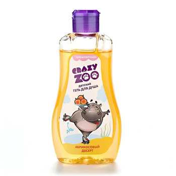 

Shower gel Crazy Zoo, apricot dessert, 280 ml