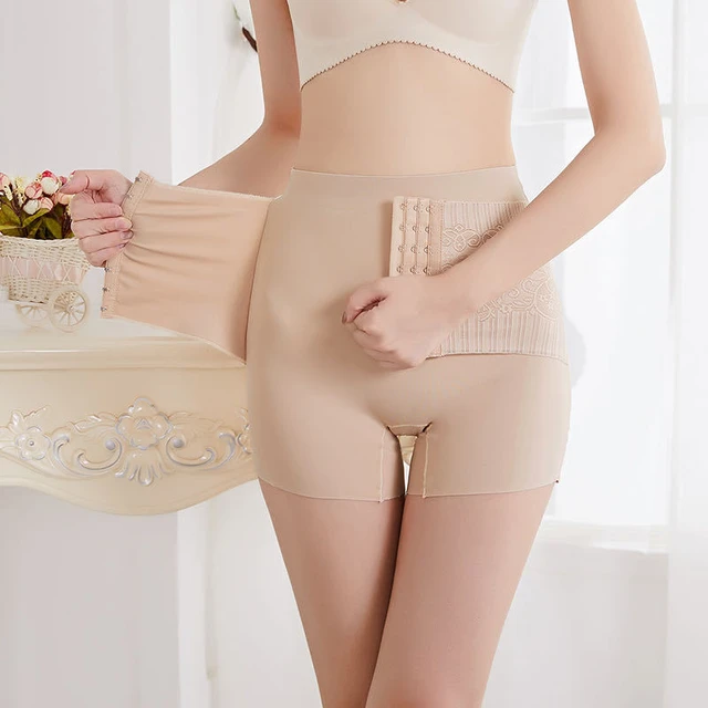 Posparto de Cintura Alta Bragas Para Mujer Fajas Tummy Control