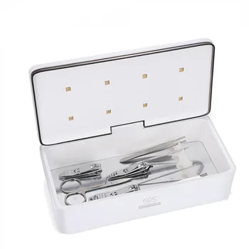 

UV Disinfection Box Sterilizing Clean Nail Art Salon Manicure Implement Tool Storage Box For Nail Art Tools Disinfection