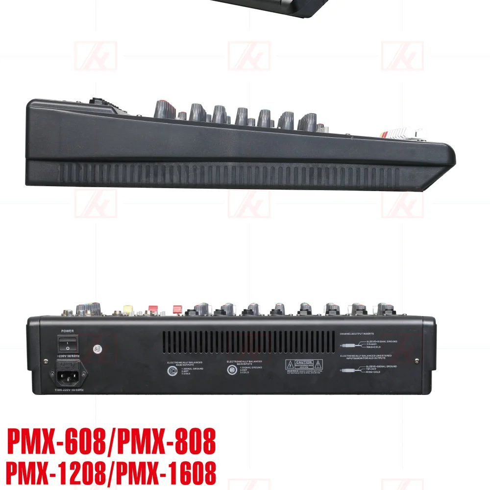 Миксер консоль аудио микшер усилитель Bluetooth 48 В фантомное питание караоке ktv PMX608