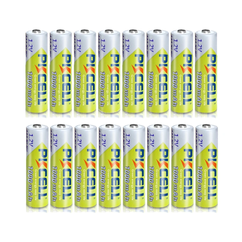 Nimh AAA Batteries Rechargeable-Battery PKCELL 1000mah Flashlight for Toys 16pcs/Lot