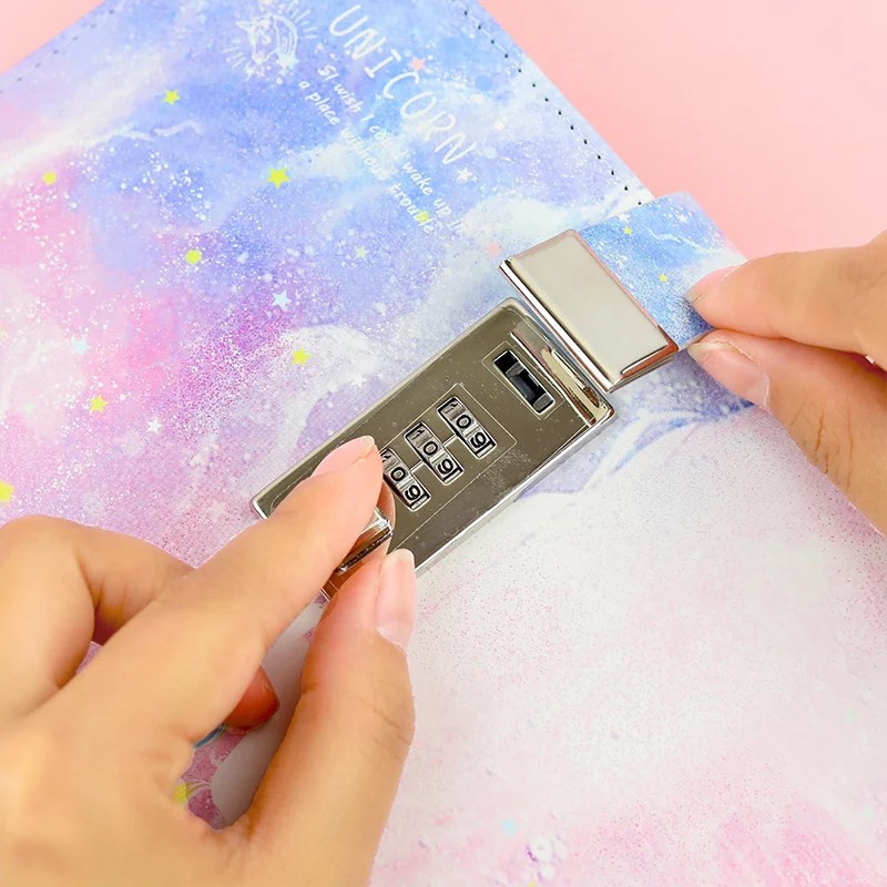 Paperboat Creative 32K Cover Lockable Notebook with Lock PU Leather Diary Writing Pads Password Code Diary School Student Gift Paperboat Creative 32K Cover Lockable Notebook with Lock PU Leather Diary Writing Pads Password Code Diary School Student Gift