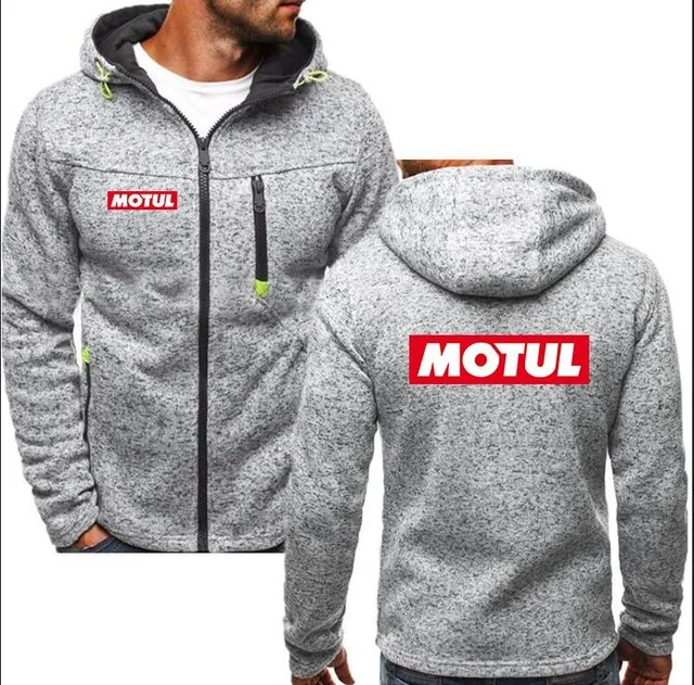 Зимняя Новинка 2020 модная мужская толстовка на молнии с логотипом MOTUL Motor oil
