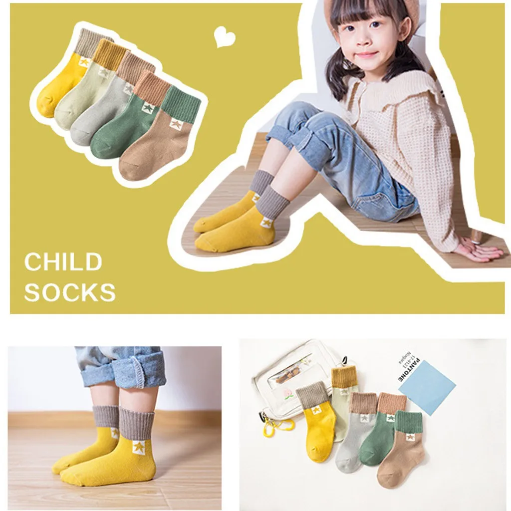 5 пар От 0 до 9 лет, милые детские носки высокого качества хлопковые спортивные носки для девочек Skarpetki/мягкие, удобные, прочные носки для отдыха