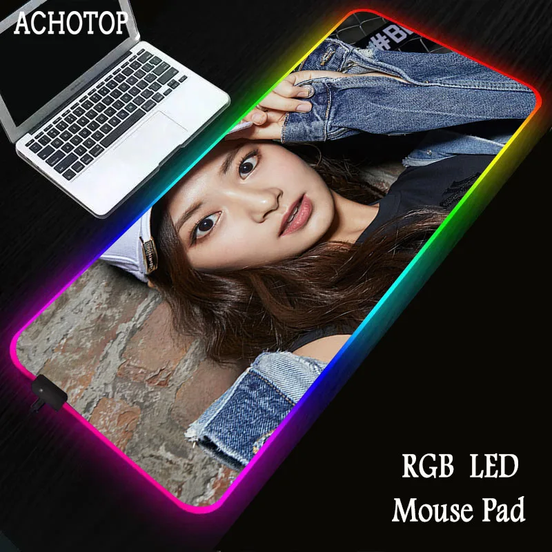 

Paramore RGB Gaming Thicken Mousepad 30x80/40x90CM Large LED Lighting Mouse Pad Desk Pad Keyboard Mat XXL for CSGO