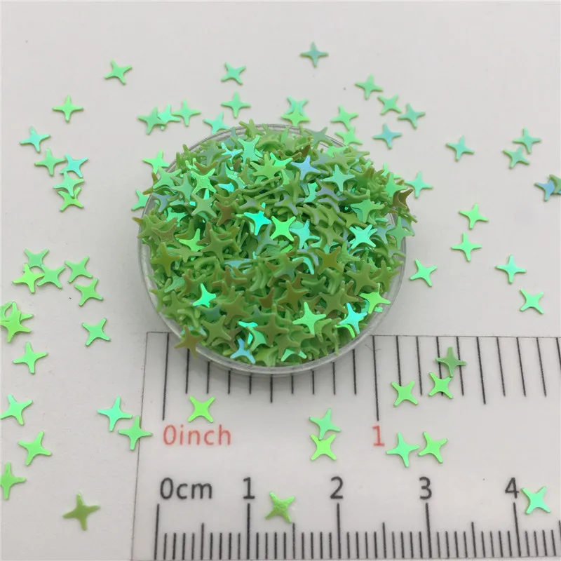 30g/Lot 5mm Cross Star Loose Sequins Glitter Paillettes For DIY Nail Craft,Slime Making, Wedding Decoration confetti Wholesale