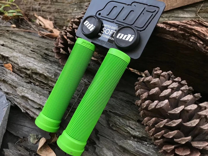 ODI MTB Handlebar Grips Bicycle Silica Gel Handlebar Grip Soft Non-slip Shock-absorbing Handle Cover XC/AM Downhill Folding Bike