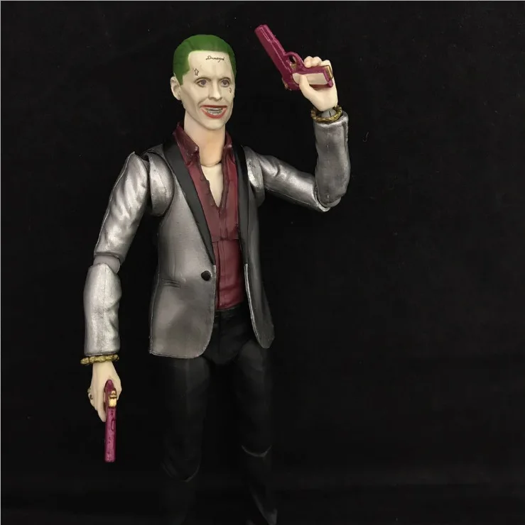 

DC American Cartoon Suicide Squad SHF Unjust Alliance Clown Joker Mobile Garage Kit PVC Model Ornaments