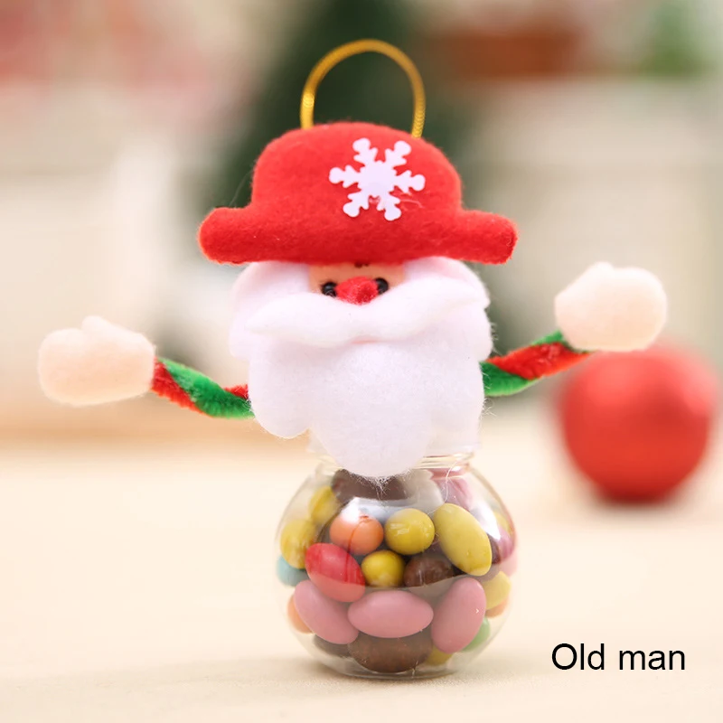 Santa Claus Рождественская ваза для конфет Рождественский Санта-Клаус/Снеговик/лось украшения для упаковки поставки_ WK - Цвет: Santa Claus