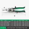 LAOA Tin Scissors Shear Tin Stainless Steel Keel Scissors Aluminum Buckleboard Scissors Aviation Scissors 3