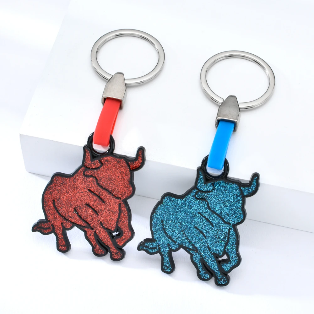 Vicneyスペイン戦闘雄牛キーホルダー男性女性のための車のバッグ樹脂キーチェーンヴィンテージ赤 青スタイル闘牛をキーチェーン Key Chains Aliexpress