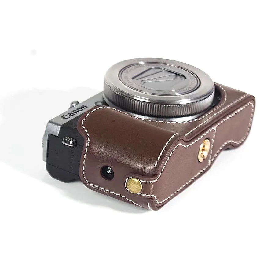 Сумка для камеры чехол PU для Canon PowerShot G7X Mark III G7X III(несовместим с G7X G7XII