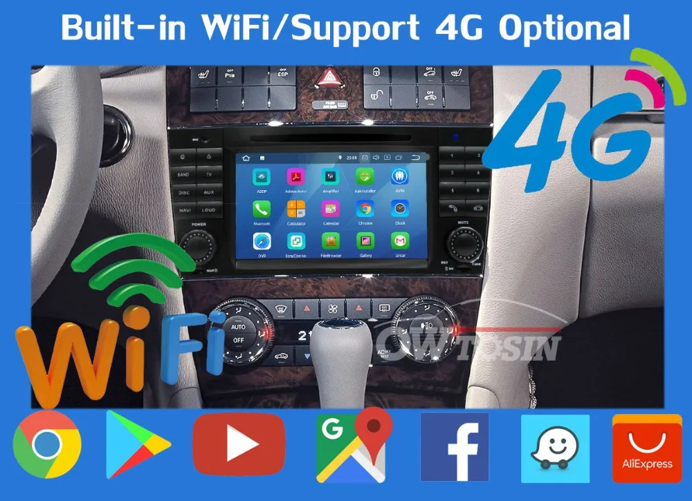 PX6 Octa Core Android 9,0 4+ 64G 5 USB для Mercedes Benz C Class W203 C180 C200 C220 C230 C240 C250 C270 C280 C300 C320 автомобильный радиоприемник