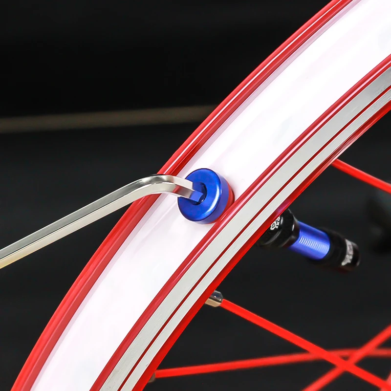 Bike Schrader Valve 60mm Tubeless Tire A/V Valve CNC Nipple Wheel For MTB Road Bicycle Tubeless Rim 2PCS