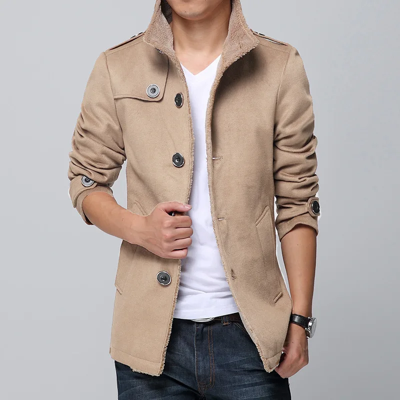 New Arrival Slim Fit Plus Size 4xl Mens Winter Coat Windbreaker Woolen Blend Coat Male Thick Overcoat Boys Long Sleeve Outerwear New Arrival Slim Fit Plus Size 4xl Mens Winter Coat Windbreaker Woolen Blend Coat Male Thick Overcoat Boys Long Sleeve Outerwear