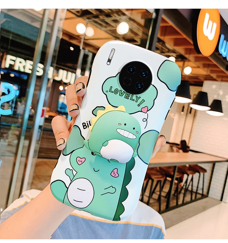 IMIDO милый телефон с единорогом чехол для huawei P20 P30 Pro Mate20 30 Pro чехол Модный милый маленький динозавр задняя крышка