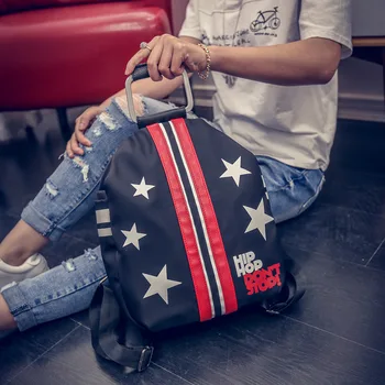 

2020 New Retro Waterproof Oxford Cloth Women's Bag Five-star Korean Women's Backpack Printed Backpack Ladies Travel Bag