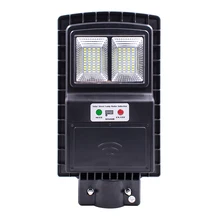 С пультом дистанционного управления легко установить черный Солнечный светодиодный уличный светильник энергосберегающий сад Водонепроницаемый Открытый PIR датчик движения